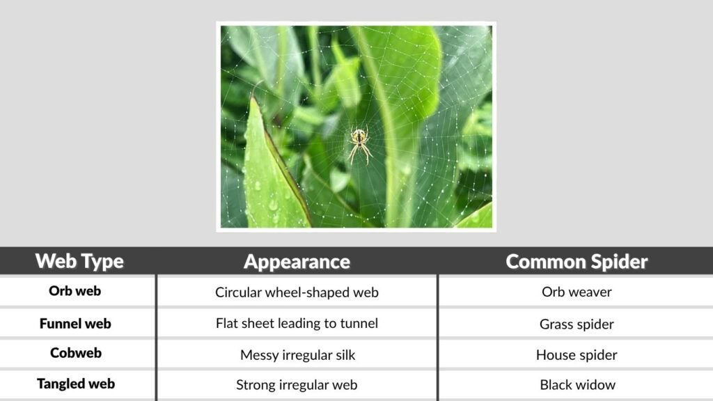 Spider Web Identification Chart