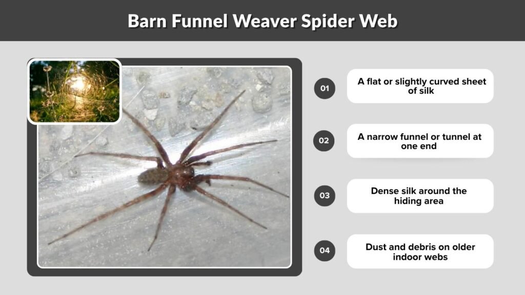 Barn Funnel Weaver Spider Web