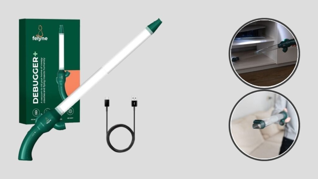 Felyne Debugger+ Rechargeable Spider & Bug Catcher Vacuum