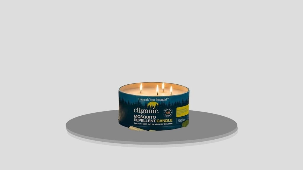 Cliganic Citronella Essential Oil Mosquito Repellent Candle
