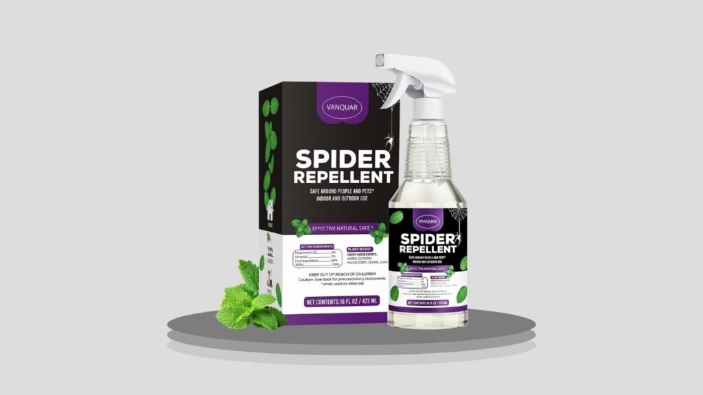 VANQUAR Peppermint Oil Insect & Spider Repellent Spray