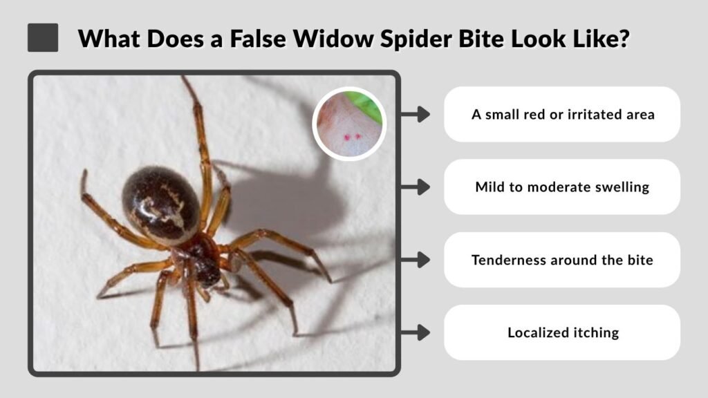 What Does a False Widow Spider Bite Look Like?