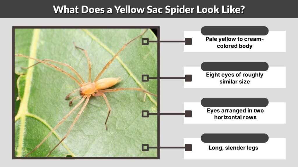 What Does a Yellow Sac Spider Look Like?