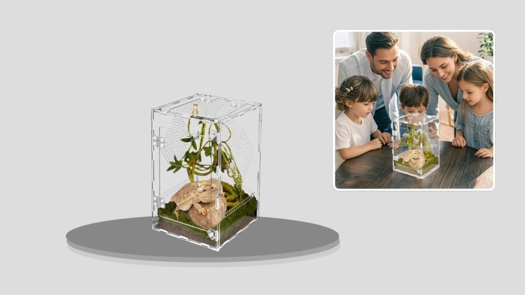 Acrylic Reptile Terrarium for Tarantulas & Spiders