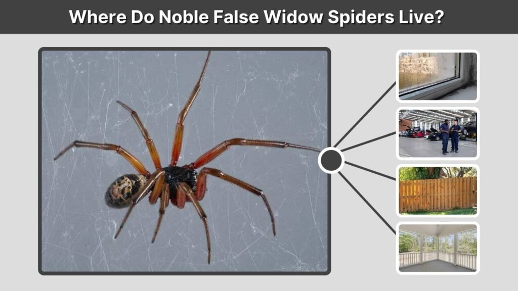 Where Do Noble False Widow Spiders Live?