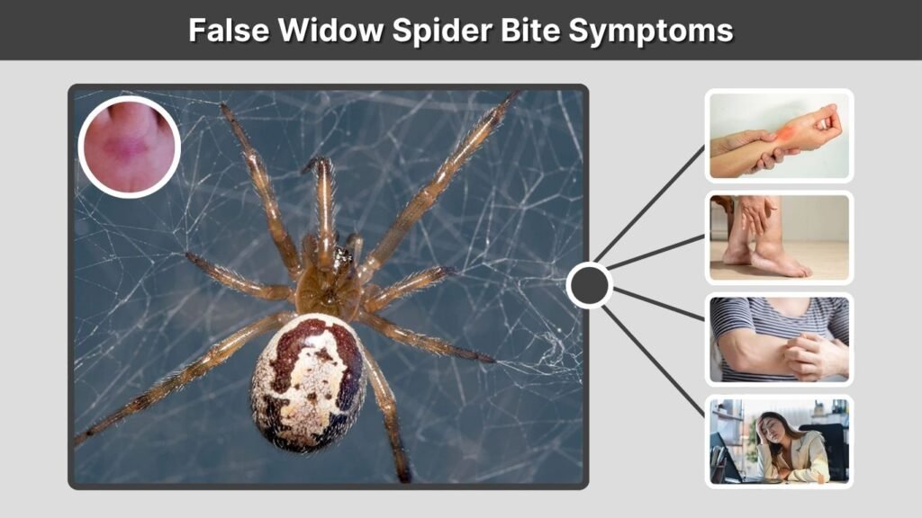 False Widow Spider Bite Symptoms