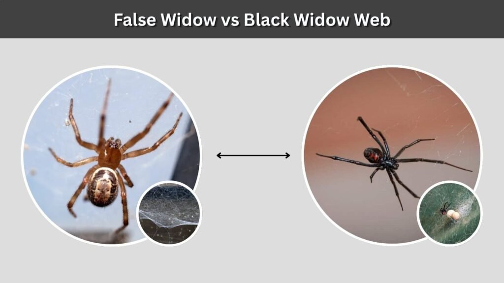 False Widow vs Black Widow Web