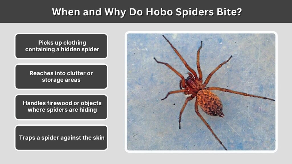 When and Why Do Hobo Spiders Bite?