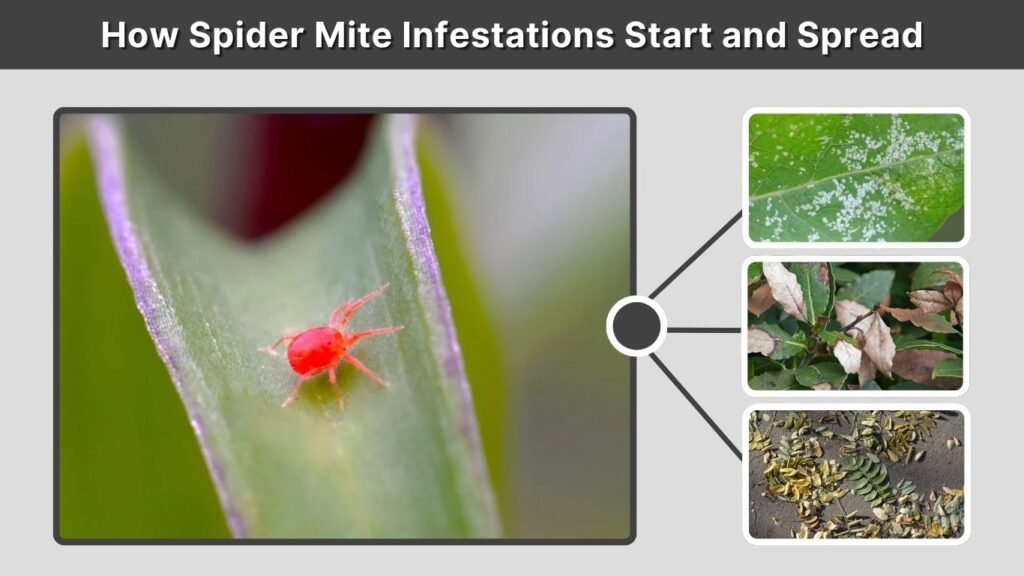 How Spider Mite Infestations Start and Spread