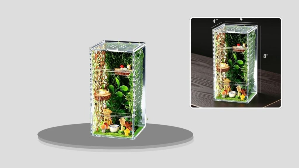 Duluvop Spider Enclosure With Terrarium Accessories