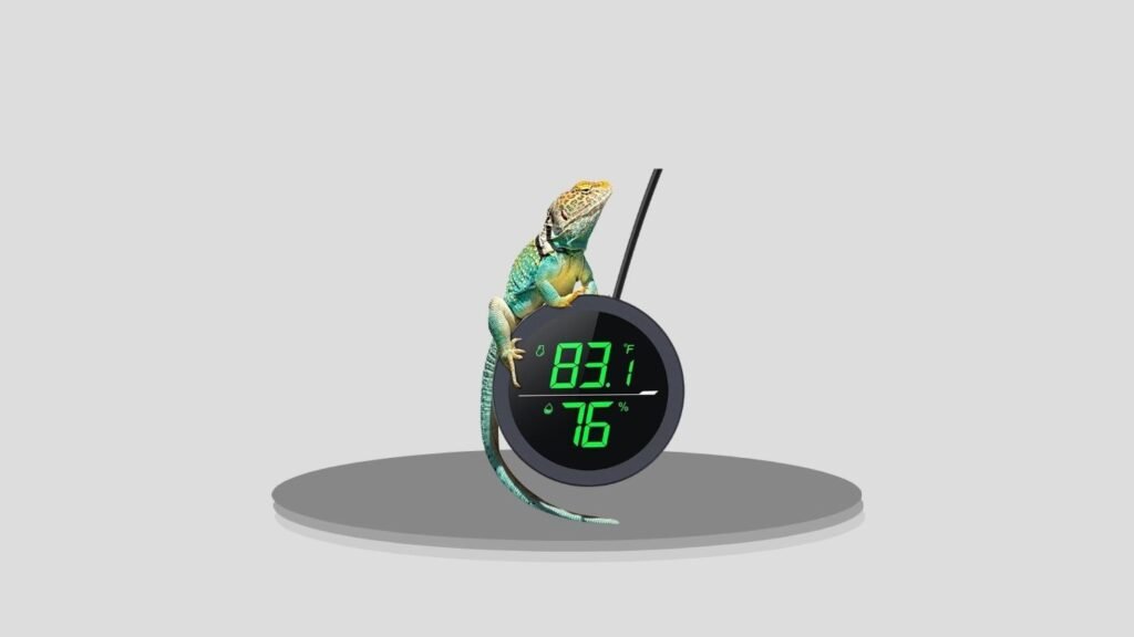 PAIZOO LED Digital Reptile Thermometer & Humidity Gauge