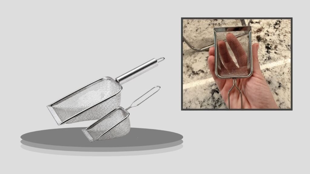 Stainless Steel Hamster & Terrarium Scoop 2-Piece Set