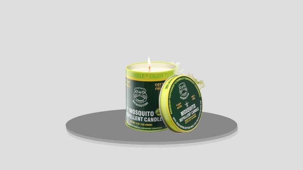 KICKOUTOR Citronella Essential Oil Mosquito Repellent Candle