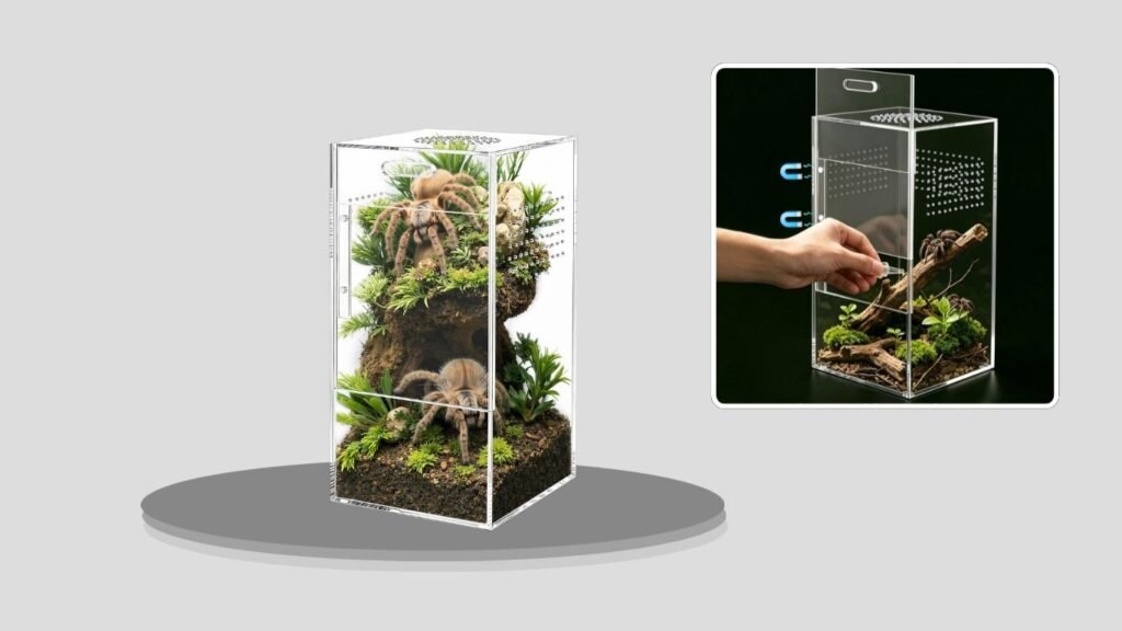 CourtyardAid Pre-Assembled Acrylic Spider Enclosure