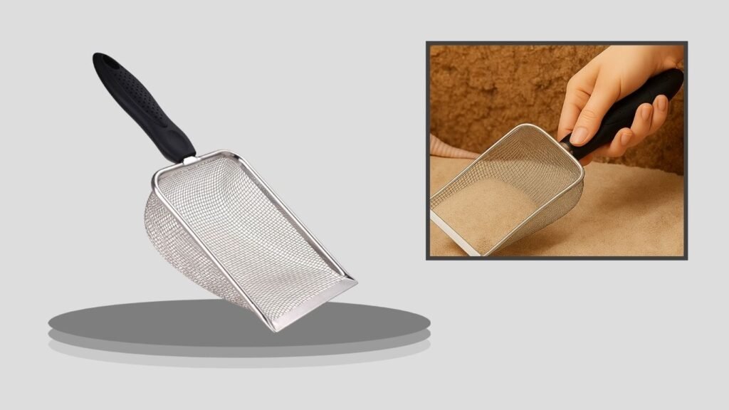 SunGrow Stainless Steel Reptile Substrate Scoop