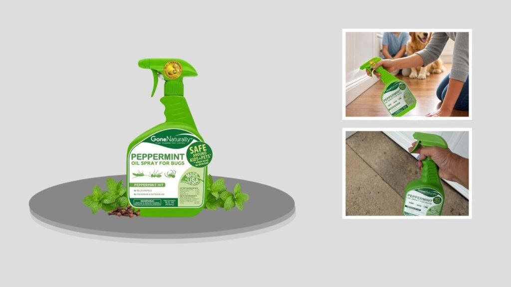 GoneNaturally Peppermint Repellent Spray for Roaches & Spiders