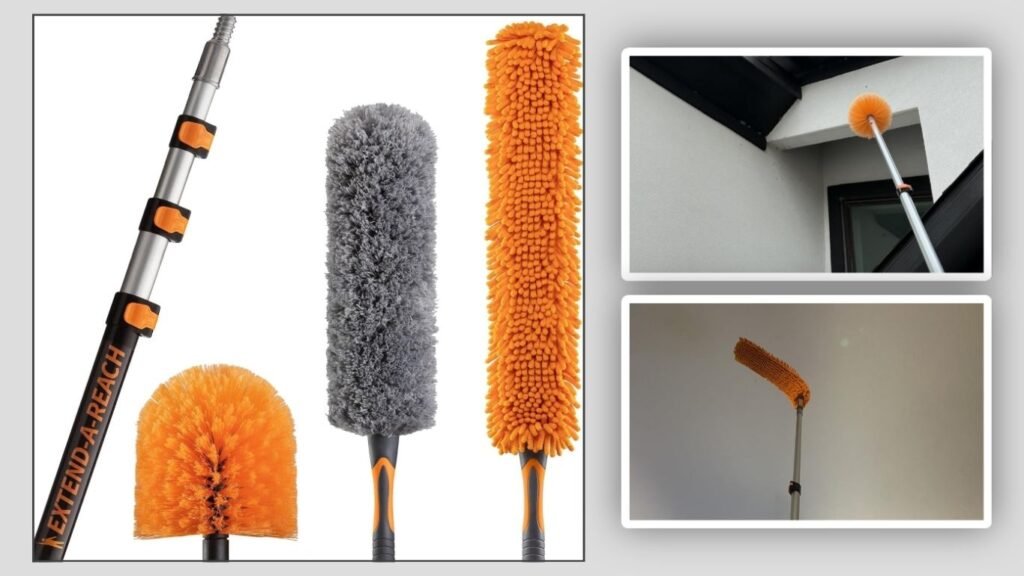 Telescopic Ceiling Cleaning Extension Pole Kit