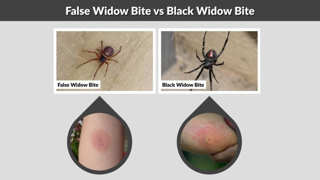 False Widow Bite vs Black Widow Bite