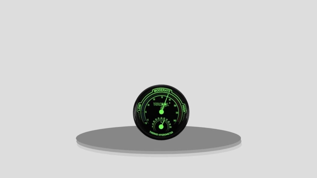 WACOOL Mini Analog Thermometer Hygrometer 2-Pack