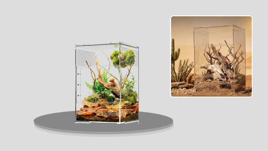 Acrylic Jumping Spider & Tarantula Terrarium