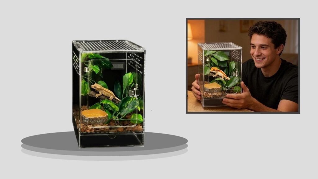 Clioran Vertical Reptile Terrarium Starter Enclosure