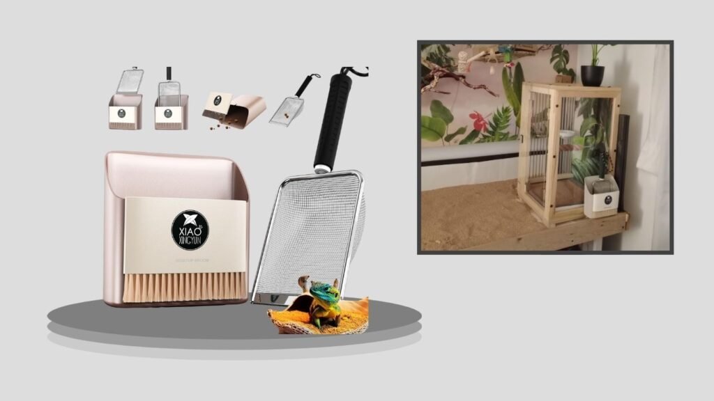 Stainless Steel Hamster Sand Bath & Terrarium Cleaning Scoop
