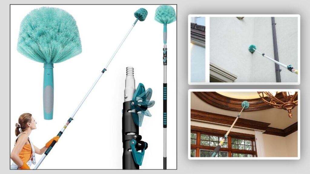 TelesPro Telescopic Aluminum Extension Pole Cleaning Kit