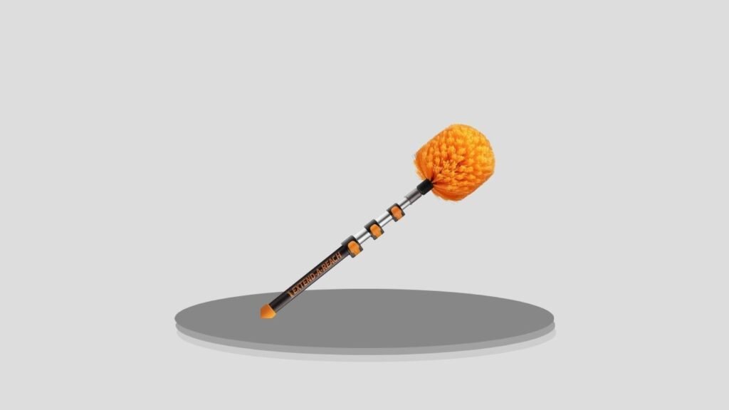 4–13 Ft Extendable Cobweb Duster for Spider Web Removal