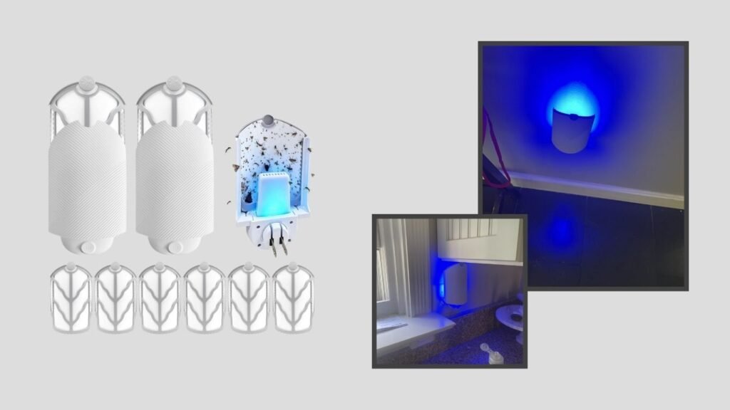 Flying Insect Trap – 2 Starters & 6 Refill Cartridges