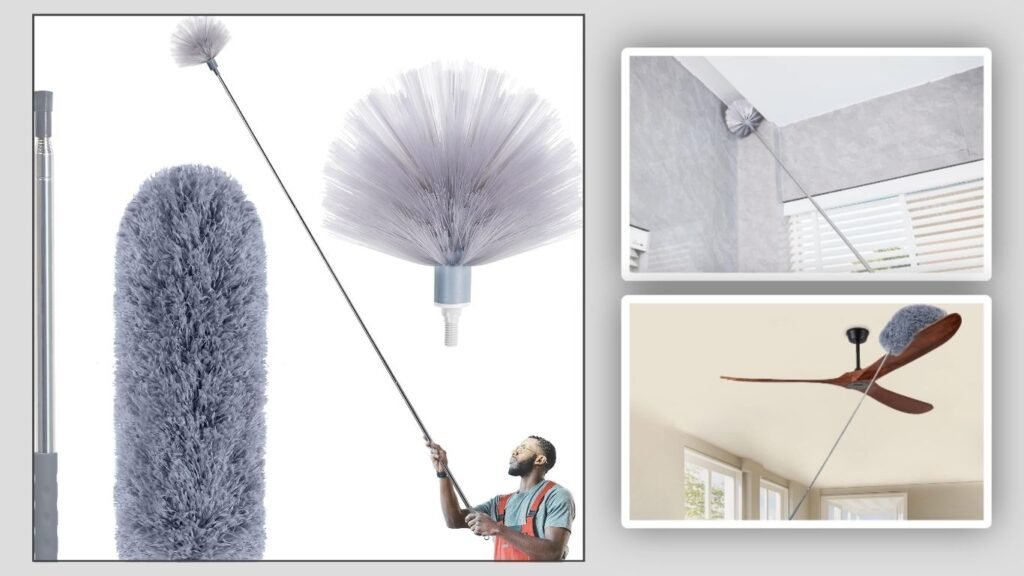 IVYROLL Microfiber Duster with Extension Pole