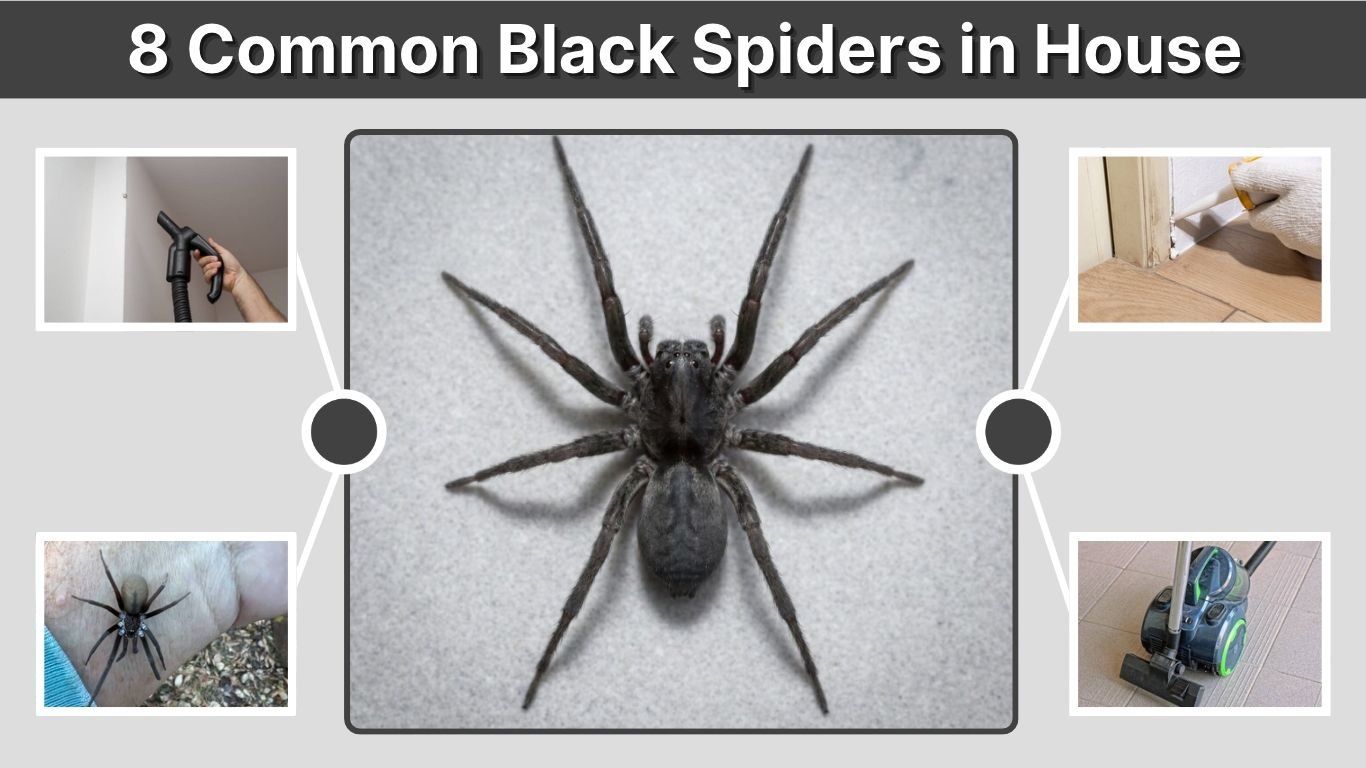 8 Common Black Spiders in House: Identification & Safety
