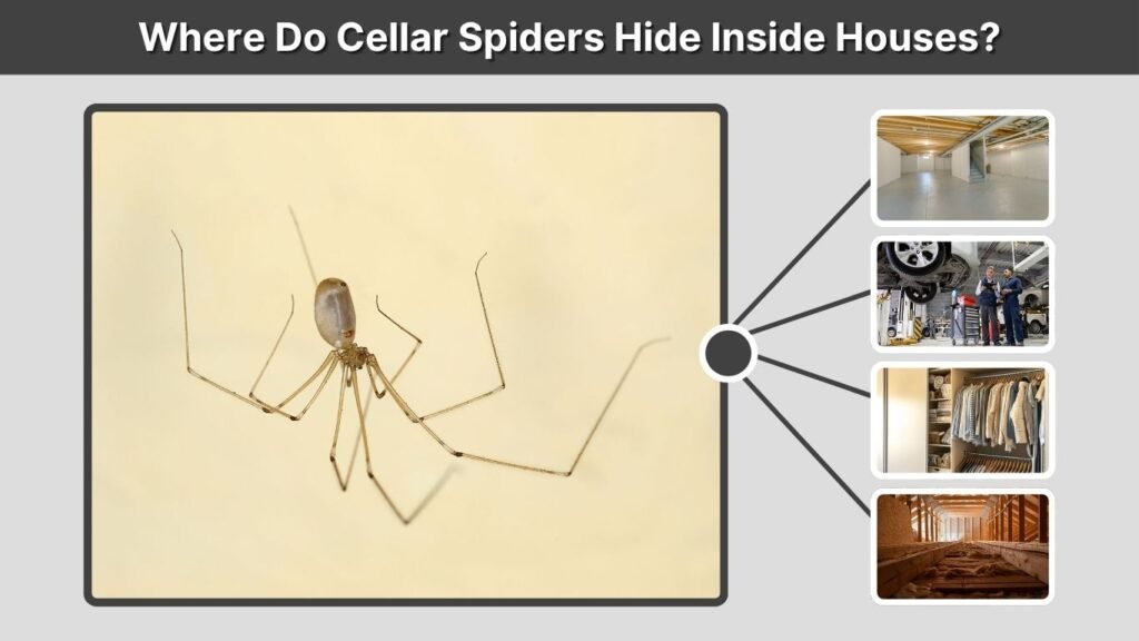 Where Do Cellar Spiders Hide Inside Houses?