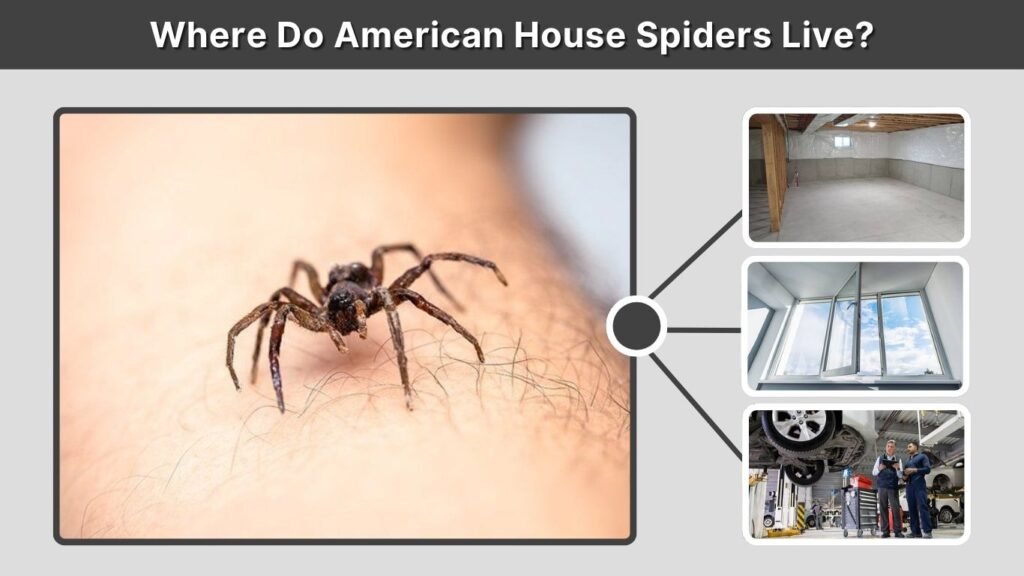 Where Do American House Spiders Live?