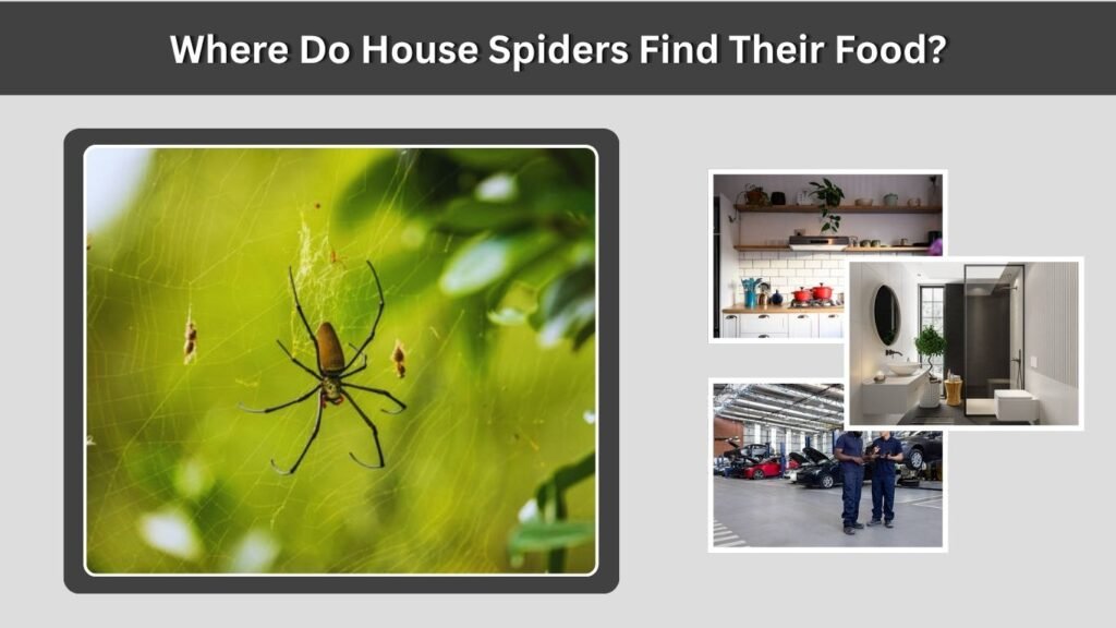Where Do House Spiders Find Their Food?