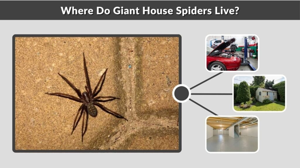 Where Do Giant House Spiders Live?