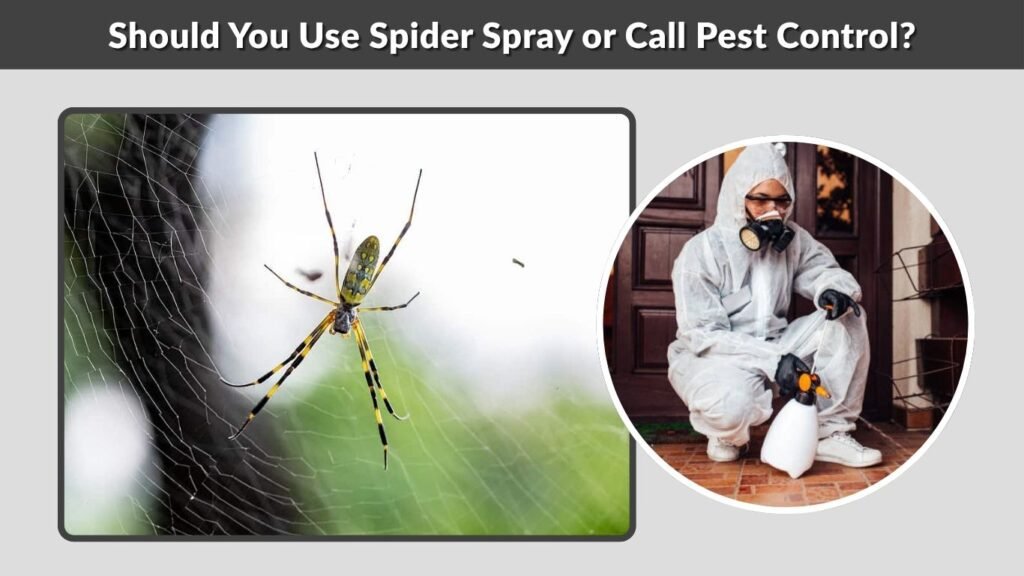 Should You Use Spider Spray or Call Pest Control?